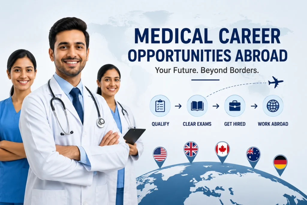 Medical professionals exploring careers abroad