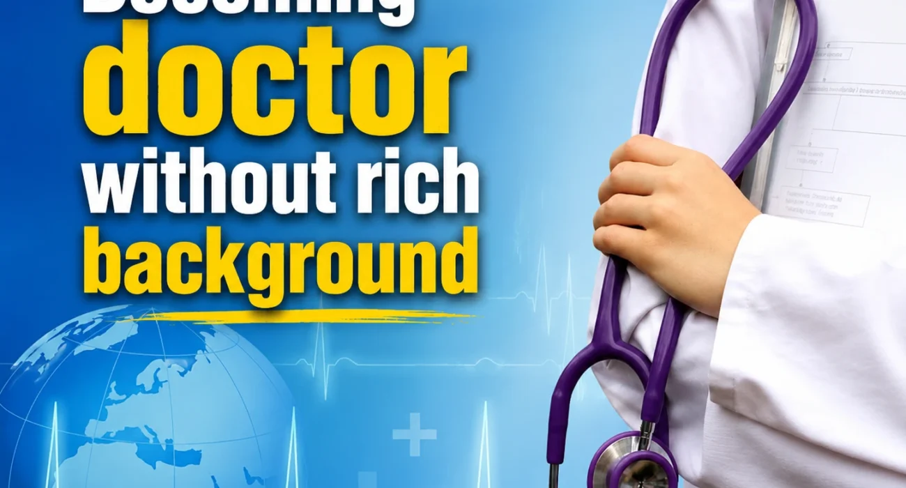 Middle-class student planning affordable MBBS study.