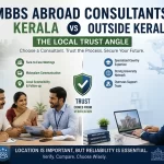 Kerala vs outside Kerala MBBS abroad consultants comparison.